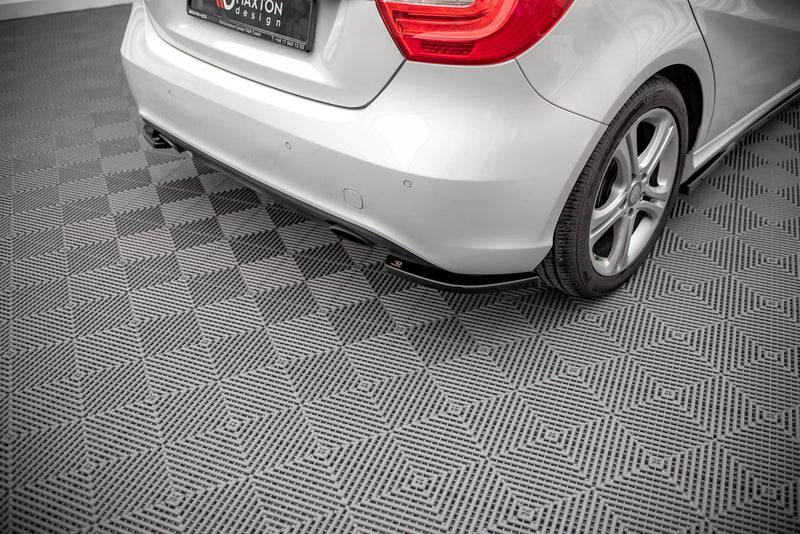 Maxton Design Heck Ansatz Flaps Diffusor V.2 für Mercedes-Benz A W176 schwarz matt - Beast Performance Fahrzeugtechnik OHG