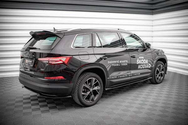 Maxton Design Seitenschweller Ansatz für Skoda Kodiaq Mk1 Facelift schwarz Hochglanz - Beast Performance Fahrzeugtechnik OHG