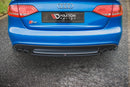 Maxton Design Mittlerer Diffusor Heck Ansatz für Audi S4 / A4 S-Line B8 Limousine schwarz matt - Beast Performance Fahrzeugtechnik OHG
