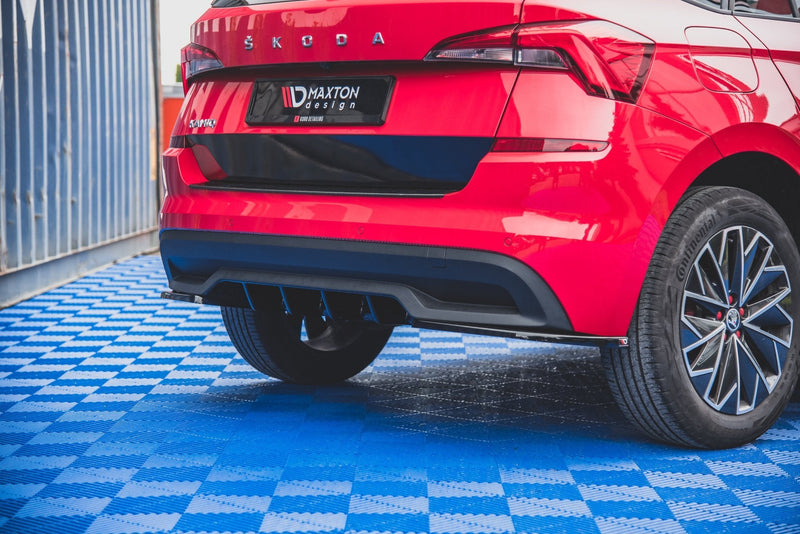 Maxton Design Diffusor Heck Ansatz für Skoda Kamiq schwarz Hochglanz - Beast Performance Fahrzeugtechnik OHG