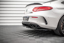 Maxton Design Mittlerer Diffusor Heck Ansatz DTM Look für Mercedes-AMG C 63 AMG Coupe C205 Facelift schwarz matt - Beast Performance Fahrzeugtechnik OHG
