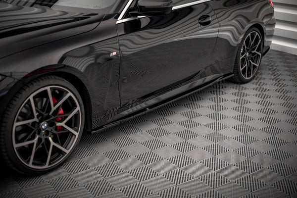 Maxton Design Seitenschweller Ansatz für V.3 für BMW 4er M-Paket G22 schwarz matt - Beast Performance Fahrzeugtechnik OHG