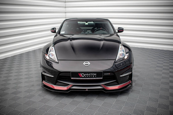 Maxton Design Front Ansatz V.3 für Nissan 370Z Nismo Facelift schwarz Hochglanz - Beast Performance Fahrzeugtechnik OHG