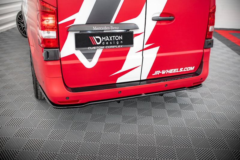 Maxton Design Mittlerer Diffusor Heck Ansatz DTM Look für Mercedes-Benz Vito W447 Facelift schwarz matt - Beast Performance Fahrzeugtechnik OHG