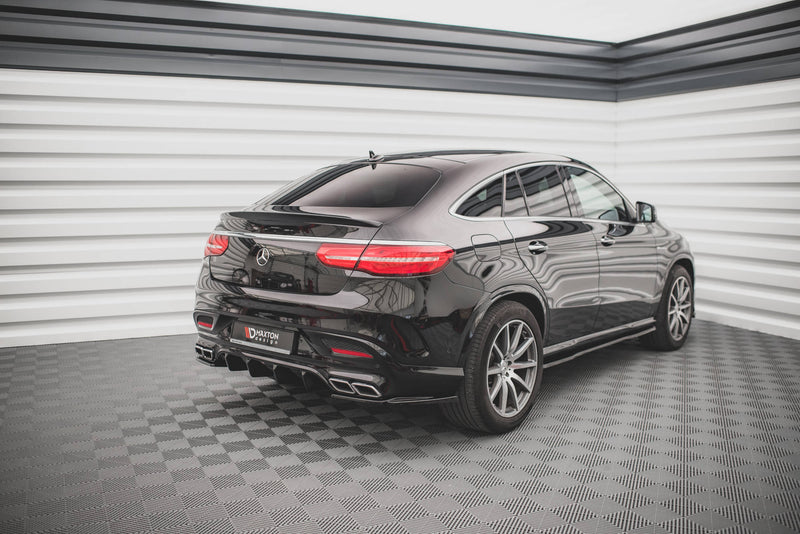 Maxton Design Heck Ansatz Flaps Diffusor V.1 für Mercedes-Benz GLE Coupe 63 AMG C292 schwarz Hochglanz - Beast Performance Fahrzeugtechnik OHG