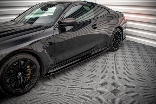 Maxton Design Seitenschweller Ansatz für V.1 für BMW M4 G82 Carbon Look - Beast Performance Fahrzeugtechnik OHG