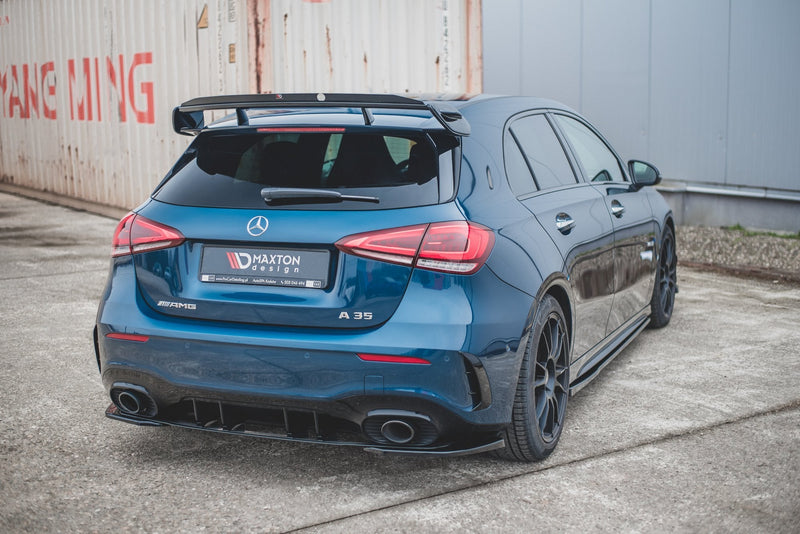 Maxton Design Spoiler CAP für Mercedes A35 AMG  Hatchback W177  Carbon Look - Beast Performance Fahrzeugtechnik OHG