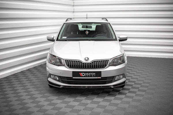 Maxton Design Front Ansatz V.1 für Skoda Fabia Mk3 schwarz Hochglanz - Beast Performance Fahrzeugtechnik OHG