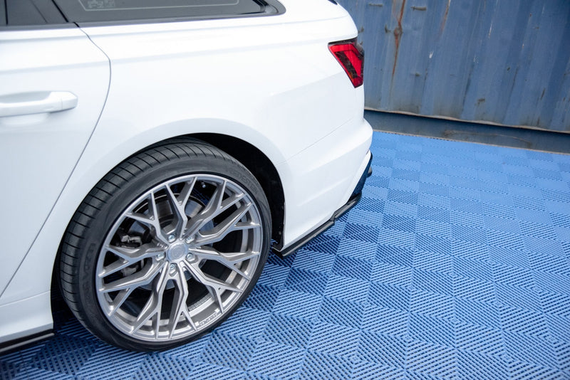 Maxton Design Heck Ansatz Flaps Diffusor für Audi A6 C8 S-Line Carbon Look - Beast Performance Fahrzeugtechnik OHG