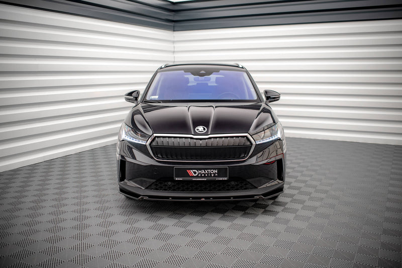 Maxton Design Front Ansatz V.2 für Skoda Enyaq iV Carbon Look - Beast Performance Fahrzeugtechnik OHG