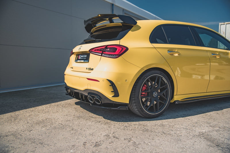Maxton Design Heck Ansatz Flaps Diffusor für Mercedes-AMG A 45 S W177 schwarz Hochglanz - Beast Performance Fahrzeugtechnik OHG