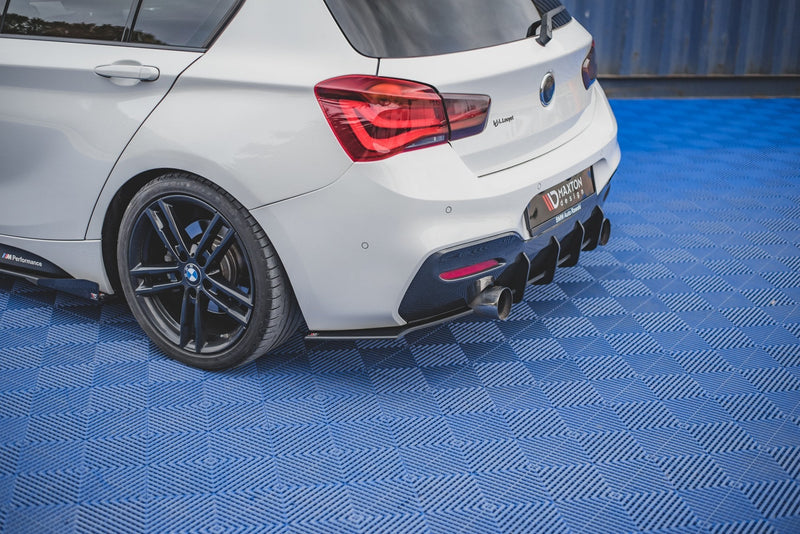 Maxton Design Robuste Racing Heck Ansatz Flaps Diffusor V.2 für BMW 1er F20 M140i - Beast Performance Fahrzeugtechnik OHG