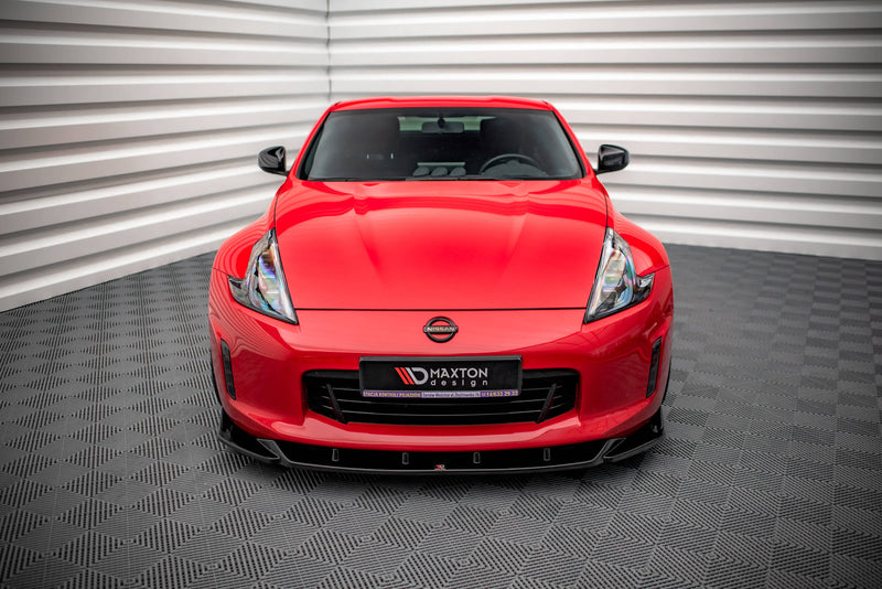 Maxton Design Front Ansatz V.2 für Nissan 370Z Facelift schwarz matt - Beast Performance Fahrzeugtechnik OHG