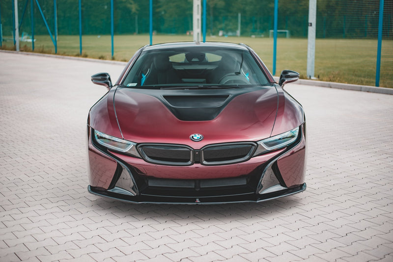 Maxton Design Front Ansatz für BMW i8 Carbon Look - Beast Performance Fahrzeugtechnik OHG