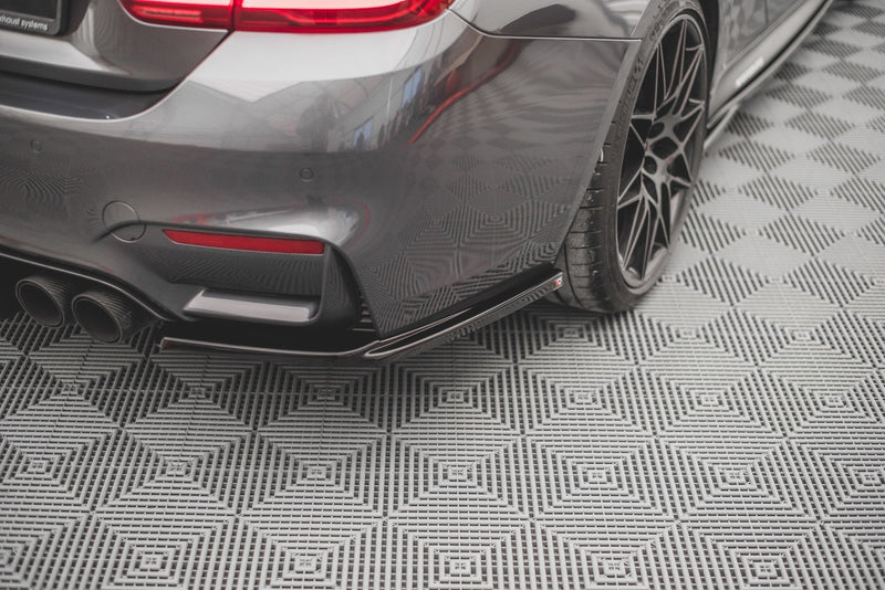 Maxton Design Heck Ansatz Flaps Diffusor V.1 für BMW M4 F82 schwarz matt - Beast Performance Fahrzeugtechnik OHG