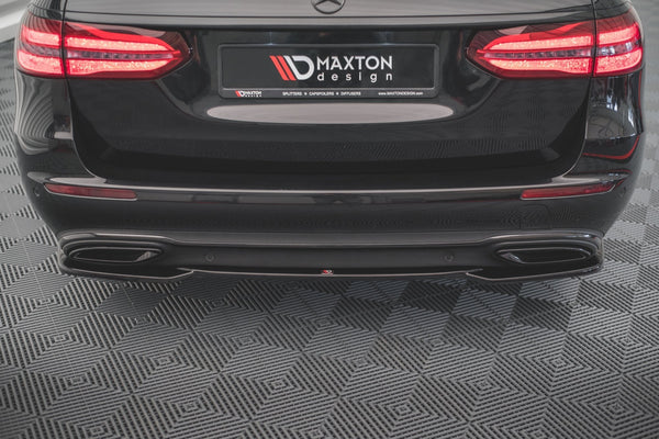 Maxton Design Mittlerer Diffusor Heck Ansatz für Mercedes-Benz E W213 Carbon Look - Beast Performance Fahrzeugtechnik OHG