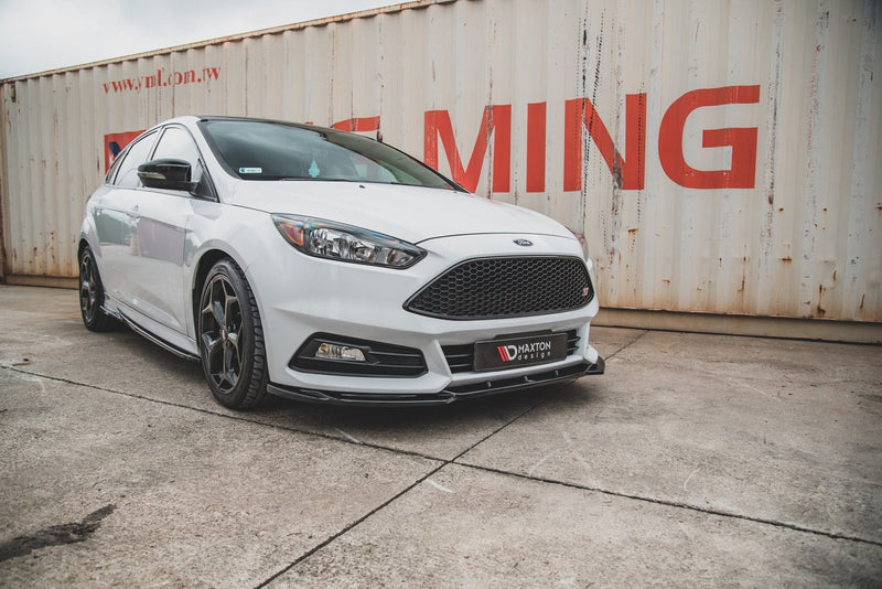 Maxton Design Front Ansatz V.5 für Ford Focus ST Mk3 Facelift schwarz matt - Beast Performance Fahrzeugtechnik OHG