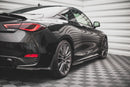 Maxton Design Seitenschweller Ansatz für Infiniti Q60 S Mk2 schwarz matt - Beast Performance Fahrzeugtechnik OHG