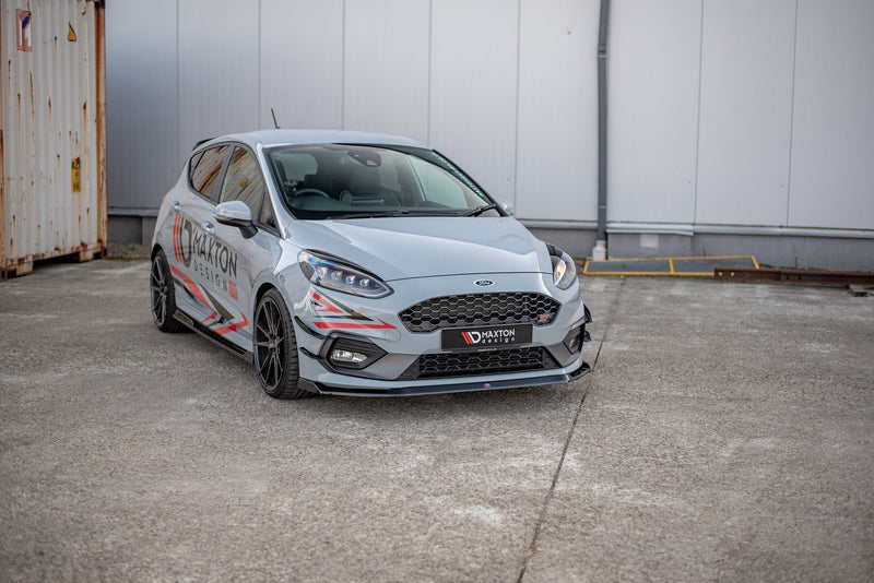 Maxton Design Front Ansatz V.5 für Ford Fiesta Mk8 ST / ST-Line schwarz matt - Beast Performance Fahrzeugtechnik OHG
