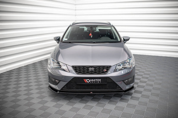 Maxton Design Front Ansatz V.2 für Seat Leon FR / Cupra Mk3 schwarz Hochglanz - Beast Performance Fahrzeugtechnik OHG