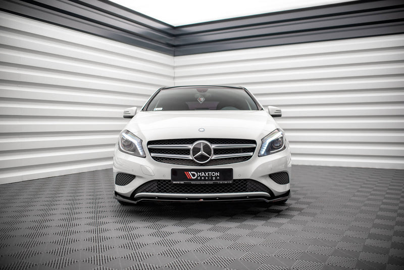 Maxton Design Front Ansatz V.2 für Mercedes-Benz A W176 Carbon Look - Beast Performance Fahrzeugtechnik OHG