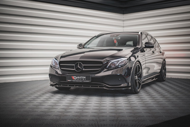 Maxton Design Front Ansatz für Mercedes-Benz E W213 Carbon Look - Beast Performance Fahrzeugtechnik OHG