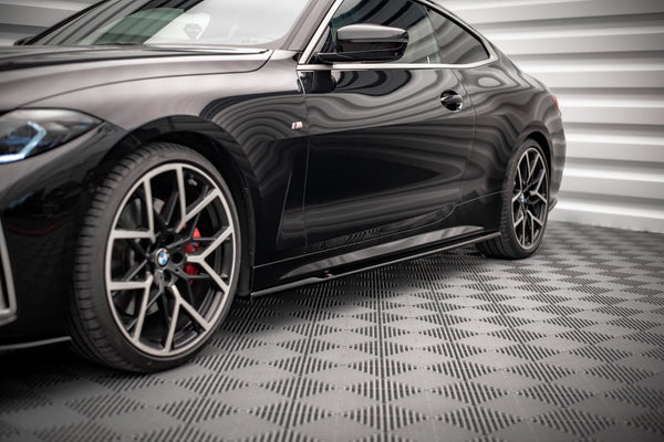 Maxton Design Seitenschweller Ansatz für V.1 für BMW 4er M-Paket G22 schwarz matt - Beast Performance Fahrzeugtechnik OHG