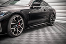 Maxton Design Seitenschweller Ansatz für V.1 für BMW 4er M-Paket G22 schwarz Hochglanz - Beast Performance Fahrzeugtechnik OHG