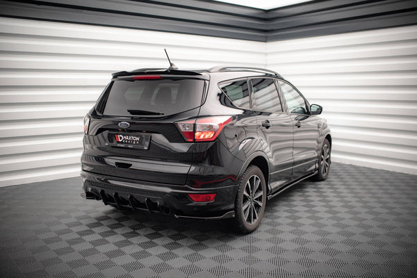 Maxton Design Heck Ansatz Flaps Diffusor für Ford Escape ST-Line Mk3 schwarz matt - Beast Performance Fahrzeugtechnik OHG