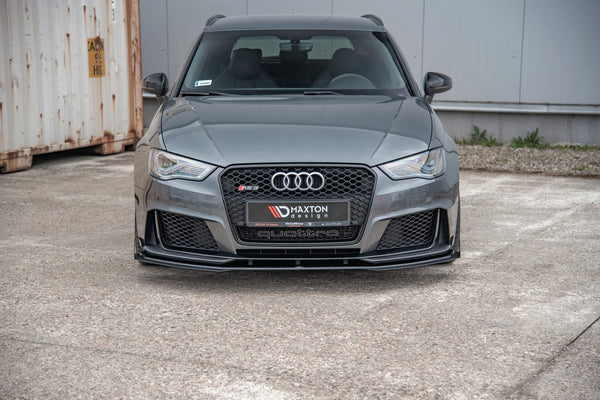 Maxton Design Robuste Racing Front Ansatz für passend +Flaps für Audi RS3 8V Sportback - Beast Performance Fahrzeugtechnik OHG