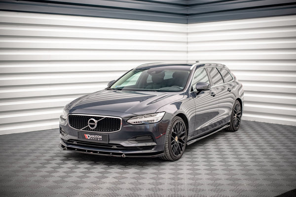 Maxton Design Front Ansatz V.2 für Volvo V90 Mk2 Carbon Look - Beast Performance Fahrzeugtechnik OHG