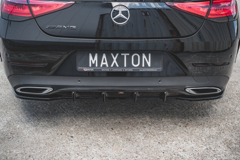 Maxton Design Diffusor Heck Ansatz für Mercedes-Benz CLS AMG-Line C257 schwarz Hochglanz - Beast Performance Fahrzeugtechnik OHG
