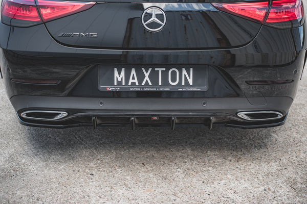 Maxton Design Diffusor Heck Ansatz für Mercedes-Benz CLS AMG-Line C257 schwarz matt - Beast Performance Fahrzeugtechnik OHG
