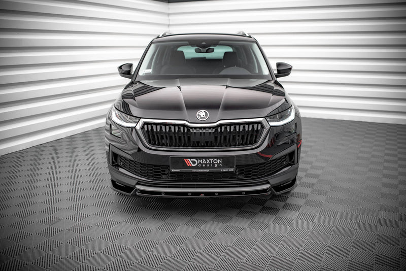 Maxton Design Front Ansatz V.1 für Skoda Kodiaq Mk1 Facelift schwarz Hochglanz - Beast Performance Fahrzeugtechnik OHG