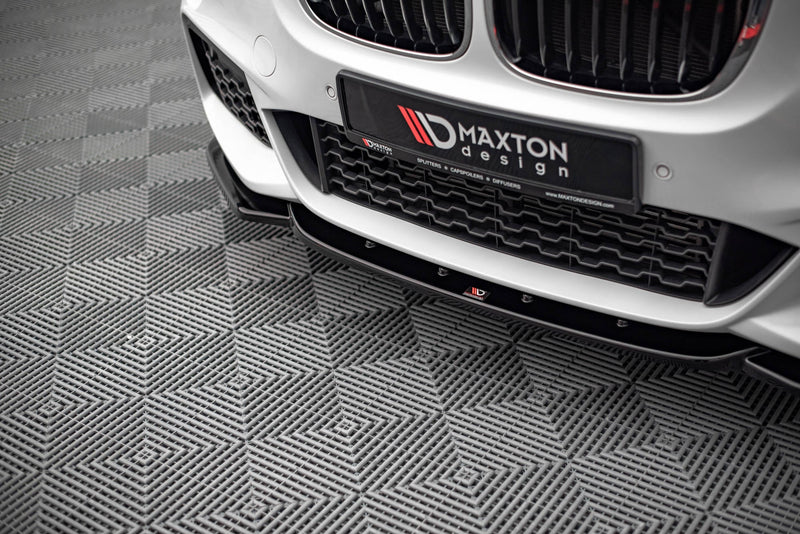 Maxton Design Front Ansatz V.1 für BMW X1 M-Paket F48 schwarz Hochglanz - Beast Performance Fahrzeugtechnik OHG