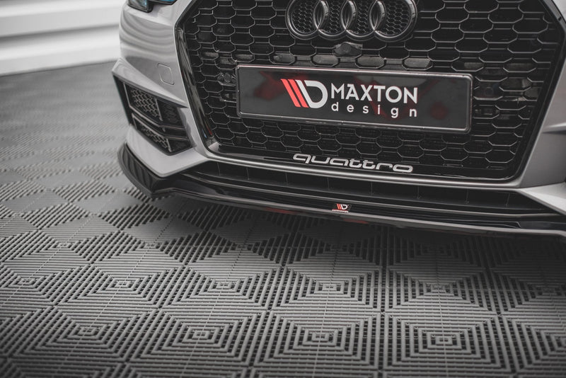 Maxton Design Front Ansatz V.4 für Audi S4 / A4 S-Line B9 schwarz matt - Beast Performance Fahrzeugtechnik OHG
