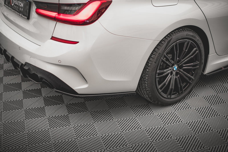 Maxton Design Heck Ansatz Flaps Diffusor V.2 für BMW 3er G20 / G21 M-Paket schwarz Hochglanz - Beast Performance Fahrzeugtechnik OHG
