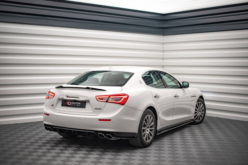 Maxton Design Seitenschweller Ansatz für Maserati Ghibli Mk3 Carbon Look - Beast Performance Fahrzeugtechnik OHG