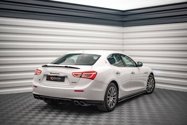 Maxton Design Seitenschweller Ansatz für Maserati Ghibli Mk3 Carbon Look - Beast Performance Fahrzeugtechnik OHG