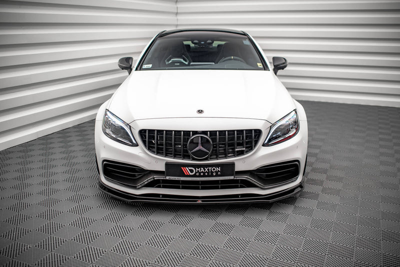 Maxton Design Front Ansatz V.3 für Mercedes-AMG C63 Coupe C205 Facelift schwarz Hochglanz - Beast Performance Fahrzeugtechnik OHG