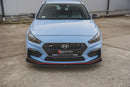 Maxton Design Robuste Racing Front Ansatz für passend +Flaps für Hyundai I30 N Mk3 Hatchback / Fastback schwarz Hochglanz - Beast Performance Fahrzeugtechnik OHG