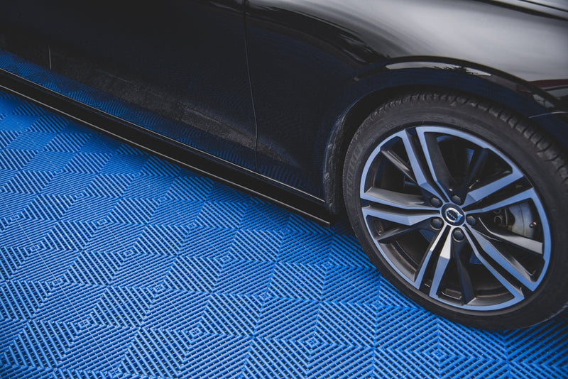 Maxton Design Seitenschweller Ansatz für V.2 für Volvo S60/V60 R-Design Mk3 Carbon Look - Beast Performance Fahrzeugtechnik OHG