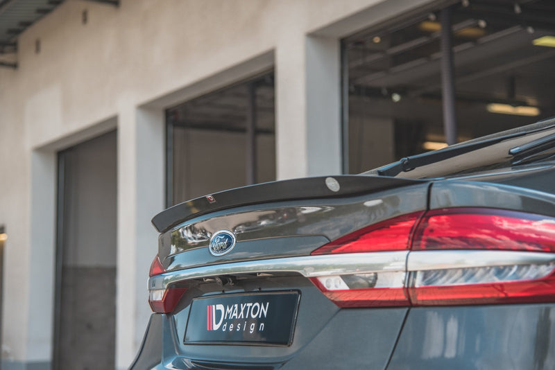 Maxton Design Spoiler CAP für Ford Mondeo Liftback Mk5 Facelift schwarz matt - Beast Performance Fahrzeugtechnik OHG