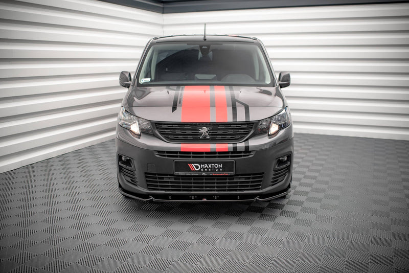 Maxton Design Front Ansatz für Peugeot Partner Mk3 Carbon Look - Beast Performance Fahrzeugtechnik OHG