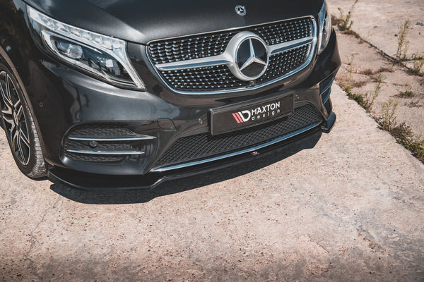 Maxton Design Front Ansatz V.4 für Mercedes-Benz V-Klasse AMG-Line W447 Facelift schwarz matt - Beast Performance Fahrzeugtechnik OHG