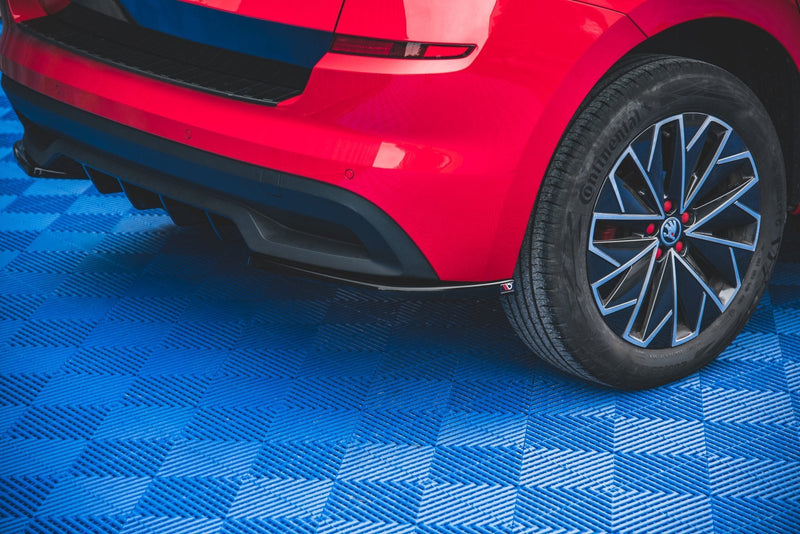 Maxton Design Heck Ansatz Flaps Diffusor für Skoda Kamiq Carbon Look - Beast Performance Fahrzeugtechnik OHG