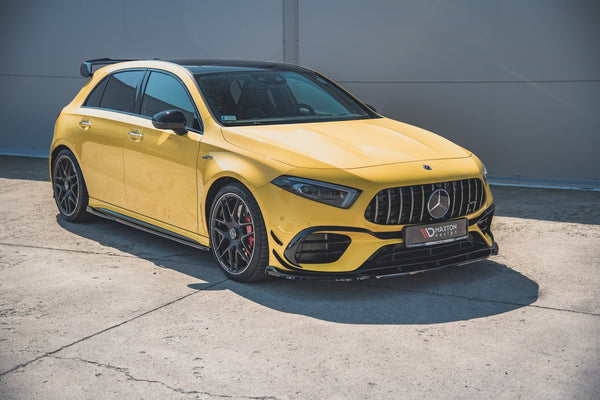 Maxton Design Front Ansatz V.2 für Mercedes-AMG A 45 S W177 Carbon Look - Beast Performance Fahrzeugtechnik OHG