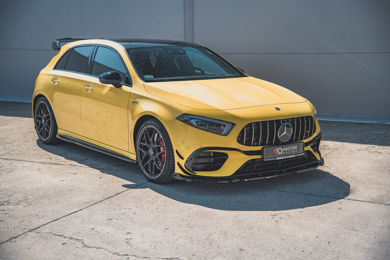 Maxton Design Front Ansatz V.2 für Mercedes-AMG A 45 S W177 schwarz matt - Beast Performance Fahrzeugtechnik OHG