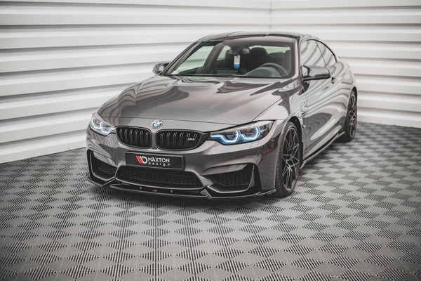 Maxton Design Front Ansatz für BMW M4 F82 schwarz matt - Beast Performance Fahrzeugtechnik OHG