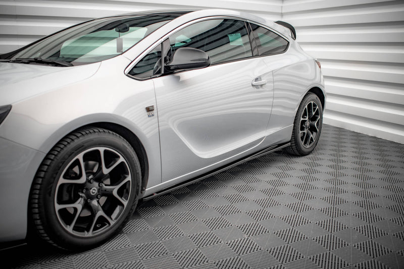 Maxton Design Seitenschweller Ansatz für Opel Astra GTC OPC-Line J schwarz Hochglanz - Beast Performance Fahrzeugtechnik OHG